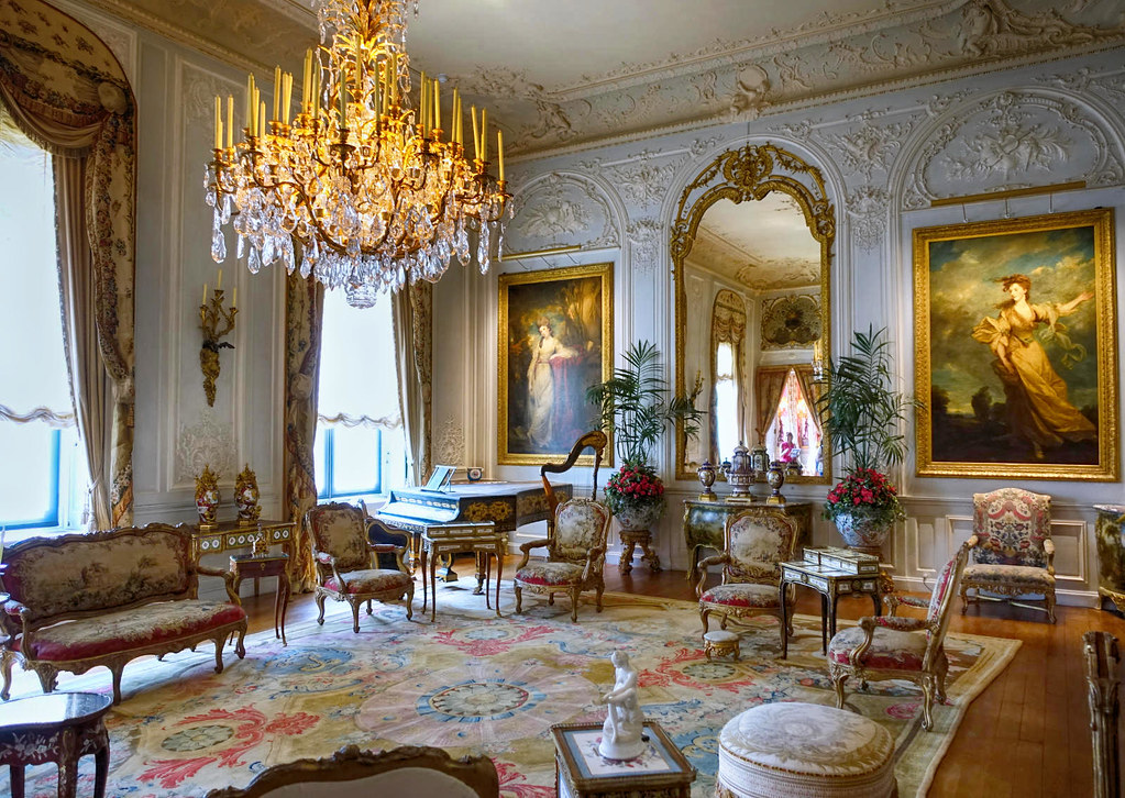 The Grey Drawing Room at Waddesdon Manor, Buckinghamshire