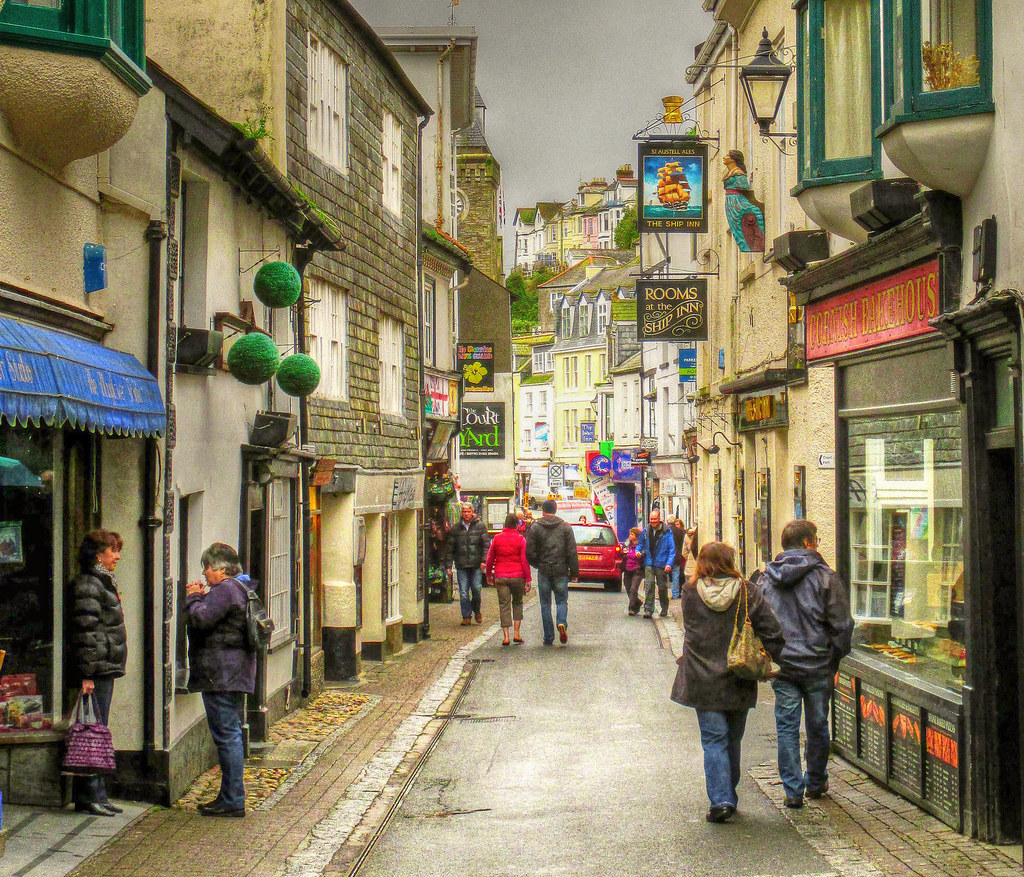 Fore Street, East Looe, Cornwall. Credit Baz Richardson, flickr
