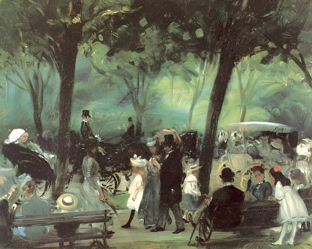 The Drive, Central Park by William James Glackens, 1905
