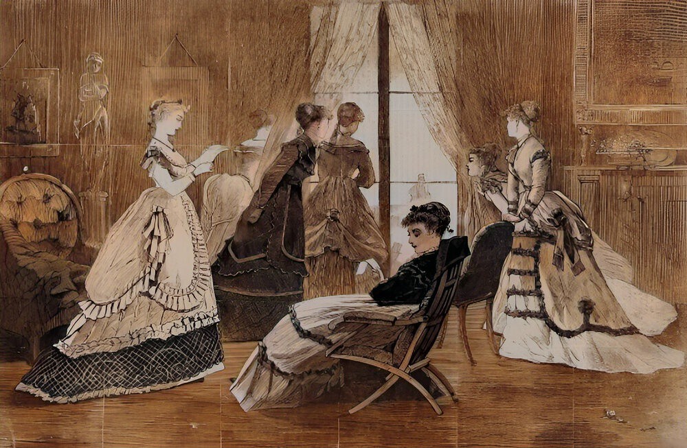 Waiting for Calls on New-Year's Day by Winslow Homer, 1869.