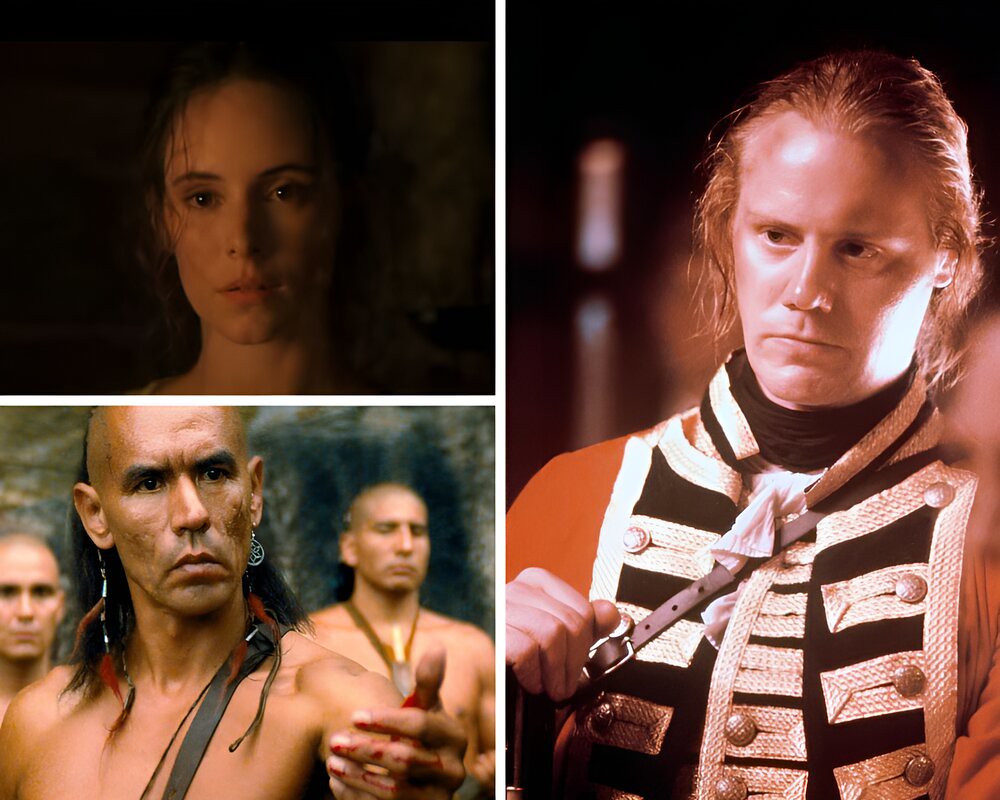 Cora Munro, Magua and Maj. Duncan Heyward