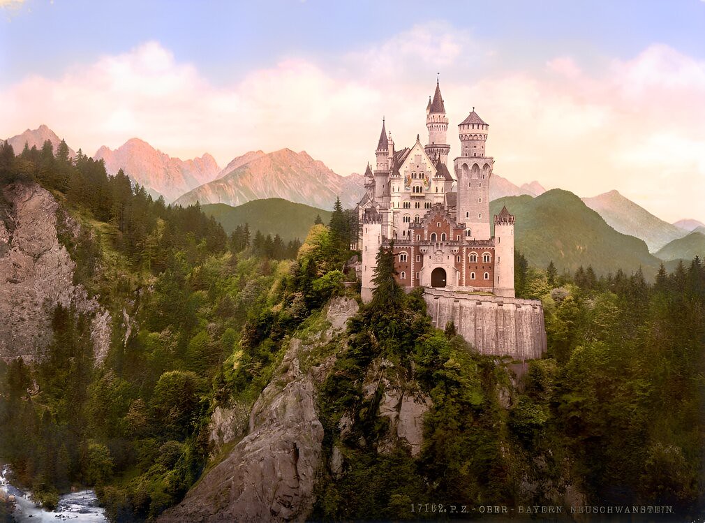 Neuschwanstein Castle, c. 1895