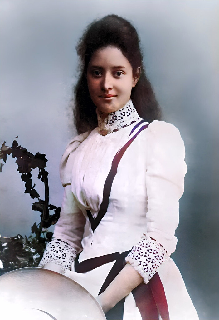 Princess Ka'iulani at 17 as she attended school at the prestigious Great Harrowden Hall in Northamptonshire