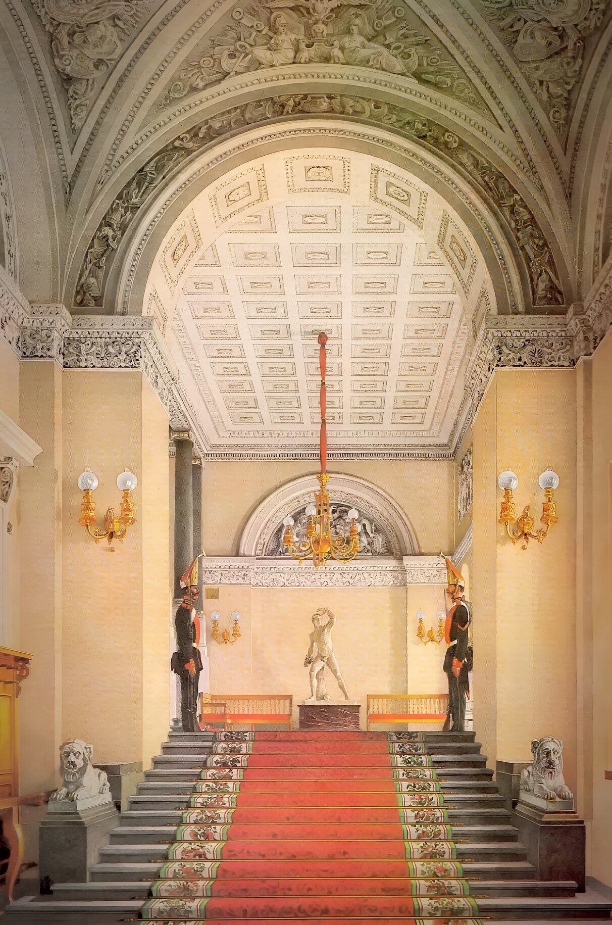 His Majesty Own staircase (October Staircase), 1860