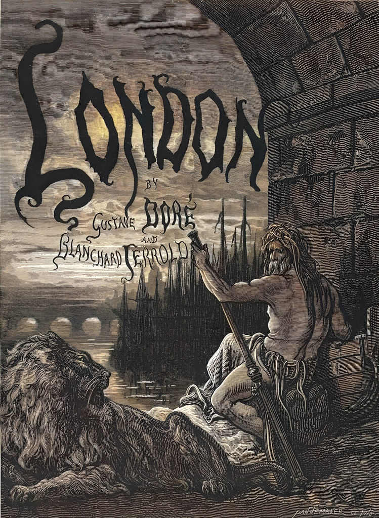 Old Father Thames from the book London: A Pilgrimage. With illustrations by Gustave Dore, 1872
