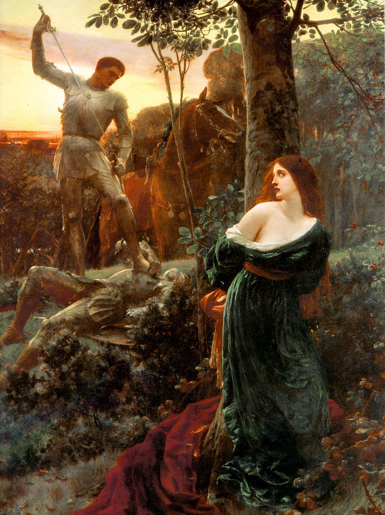 Chivalry by Frank Dicksee, 1885