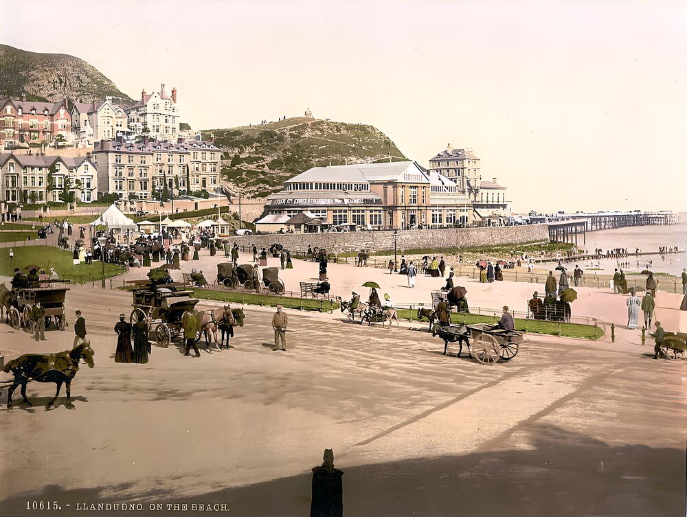 The beach at Llandudno