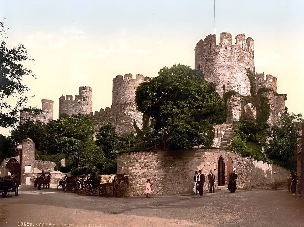 Conwy Castle entrance