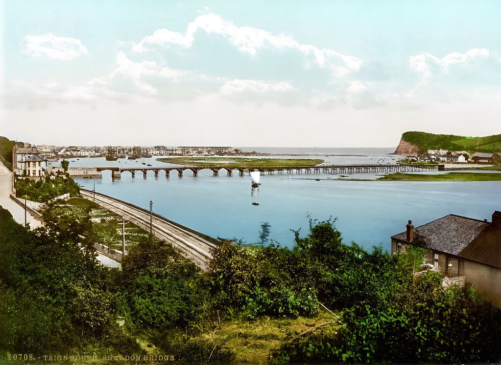 Shaldon Bridge in Teignmouth, Devon