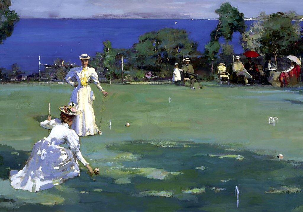 The Croquet Party by Sir John Lavery, R.A., 1890