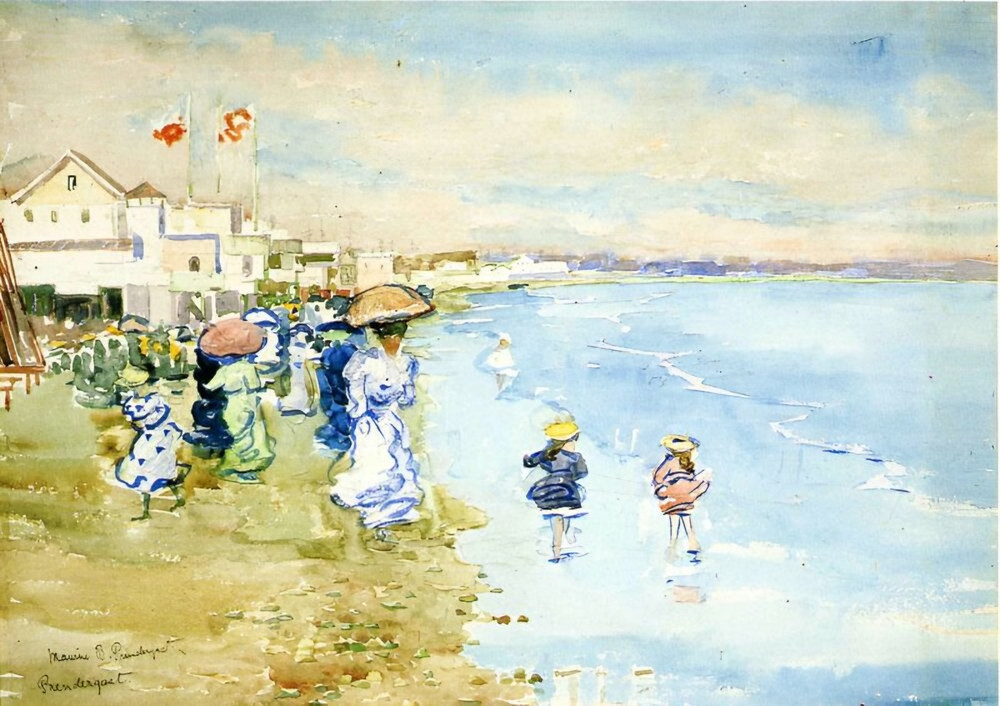 Revere Beach, Boston by Maurice Prendergast - circa 1897
