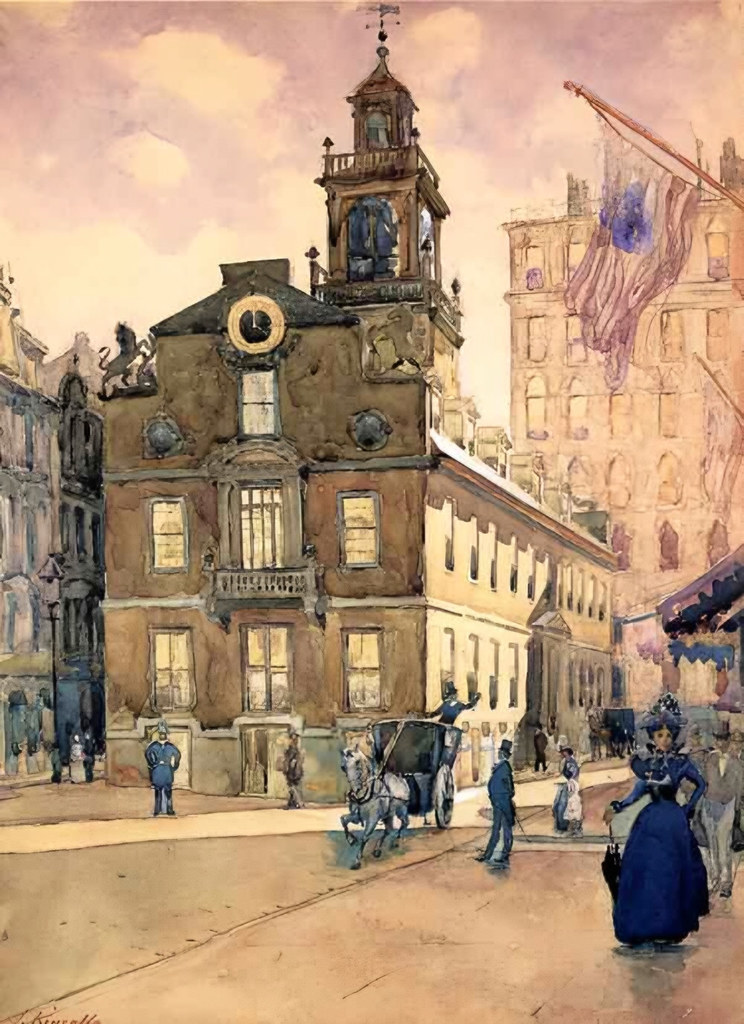 The State House from Park Street, Boston by James Kinsella (1857 - 1923)