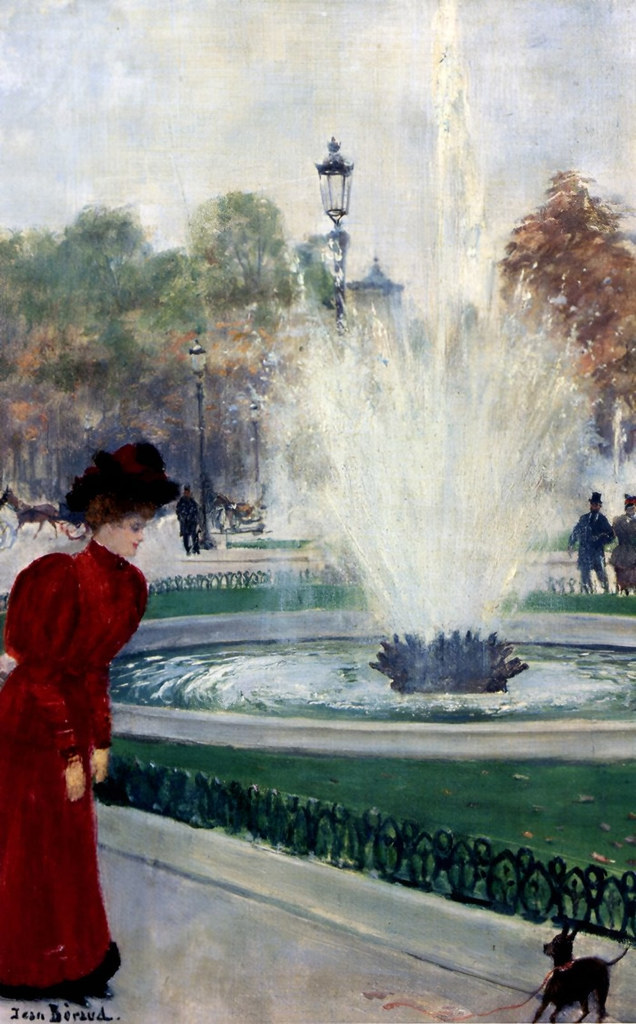 Parisienne Au Rond-Point Des Champs-Elysees by Jean-Georges Béraud.