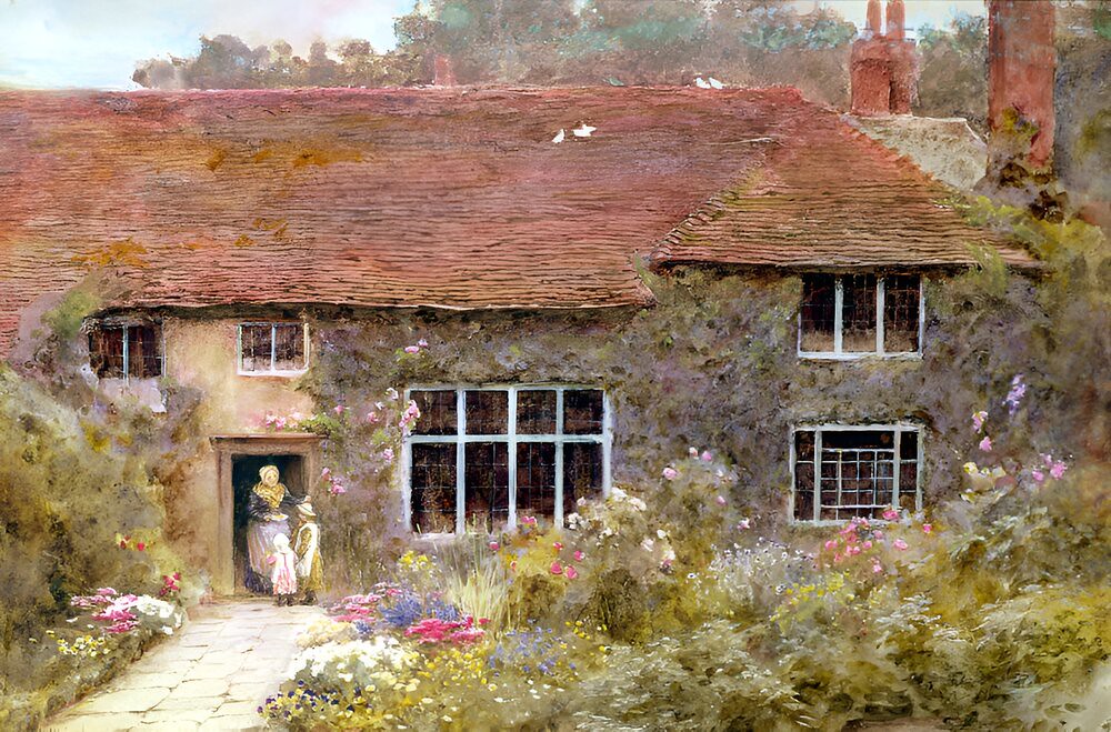 A Surrey Cottage by Helen Allingham