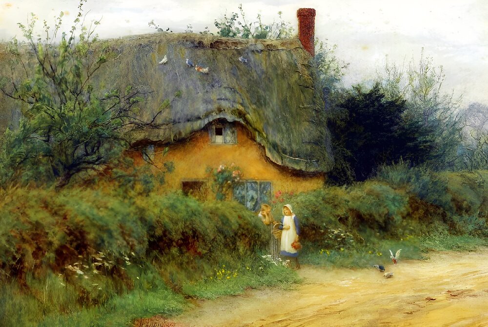 An Iltshire Cottage by Helen Allingham