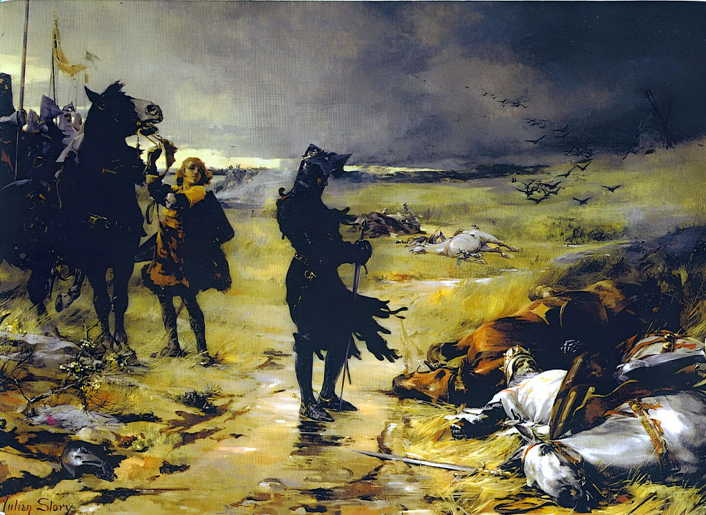 The 16-year-old Black Prince at the Battle of Crecy by Julian Russel, 1888