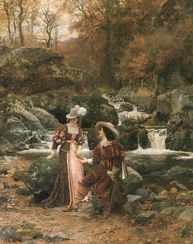 The Lovers by Marie-Francois Firmin-Girard, 1878.
