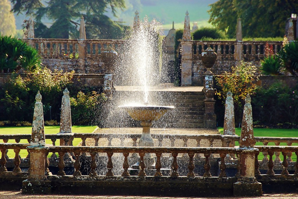 Montacute House Garden Fountain