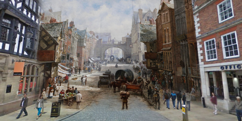 Beautiful British Towns - Past vs Present