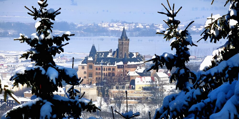 Wernigerode Castle in the Harz Mountains of Germany