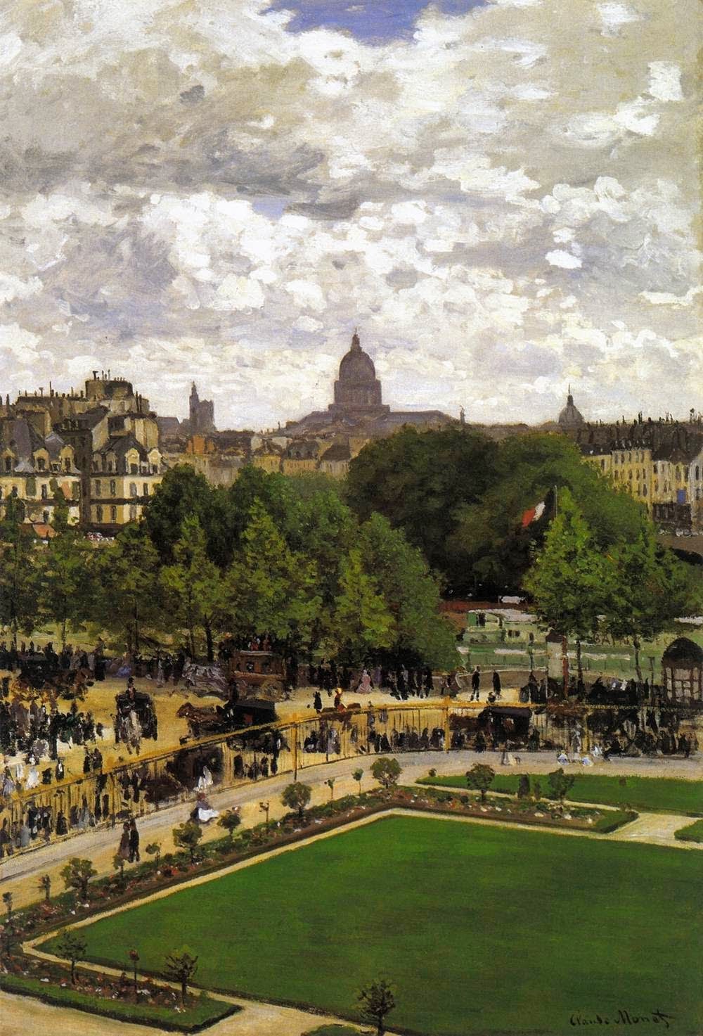 Garden of the Princess (Louvre) by Claude Oscar Monet 1867.